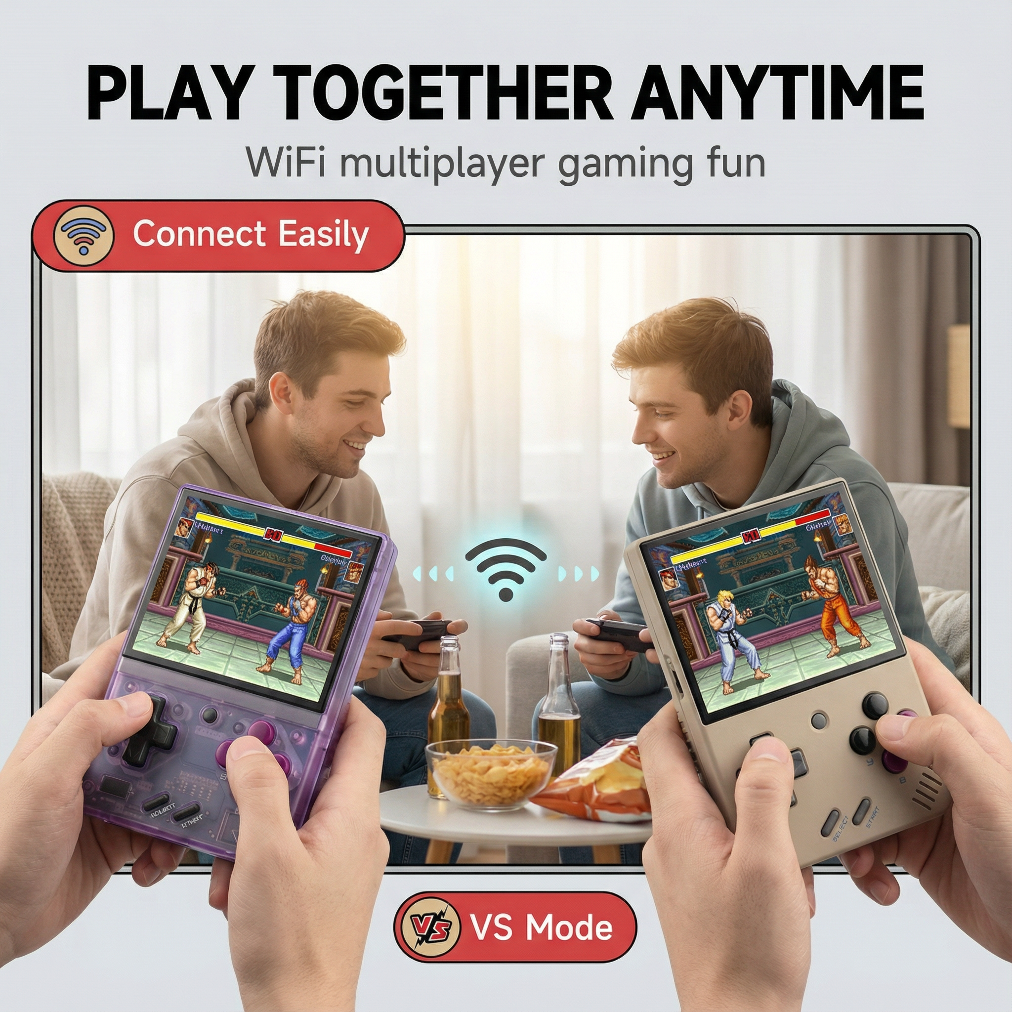 Play online via Wi-Fi handheld game console
